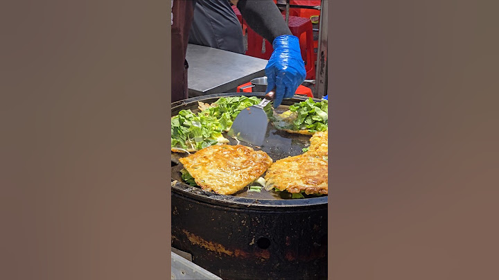 驚人的夜市美食，脆皮蚵仔煎！台灣夜市小吃