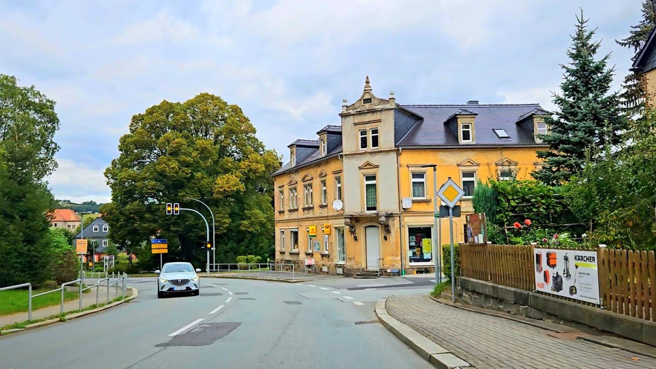 4k Driving in Germany 🇩🇪  ( Oppach ) One Of The Most Beautiful Village in Germany | 4k60fps
