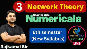 #3 I Network Numericals I 6th sem EE/EEE I Engineers Group I Diploma semester class I RAJ SIR