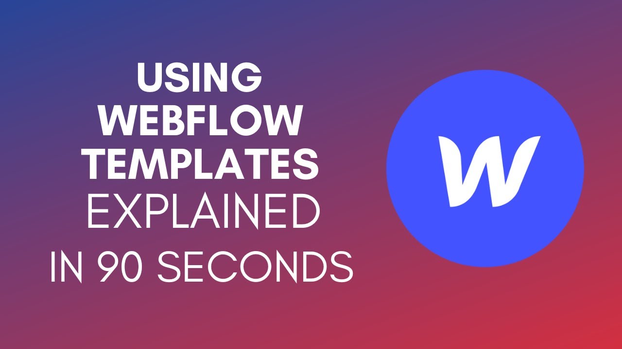 How To Use Webflow Templates? (2024) - YouTube