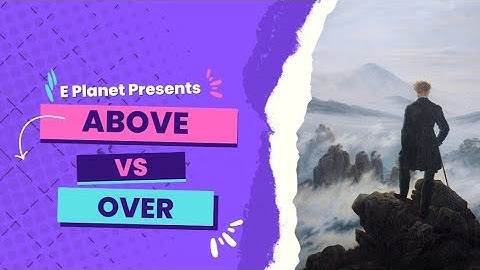 Over vs Above - preposition| English Grammar Lesson