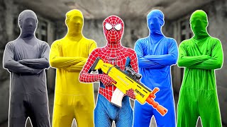 Team Spider Man In Real Life Team Spider-Man Vs Bad Guy Team ??? Live Action - By Bunny Life