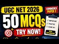 UGC NET Commerce 2026 | 50 MCQs with Answers & Explanation | Practice Test