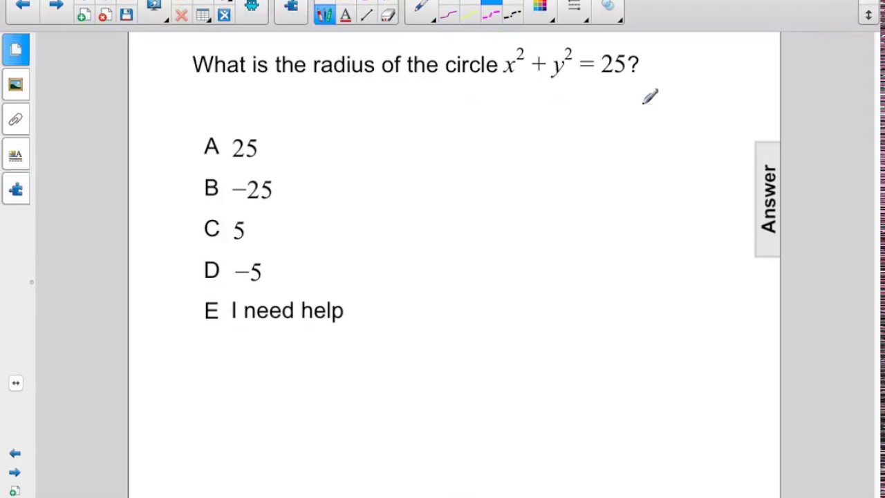 Geometry Analytic Eq of Circle and Comp Square Q85 - YouTube