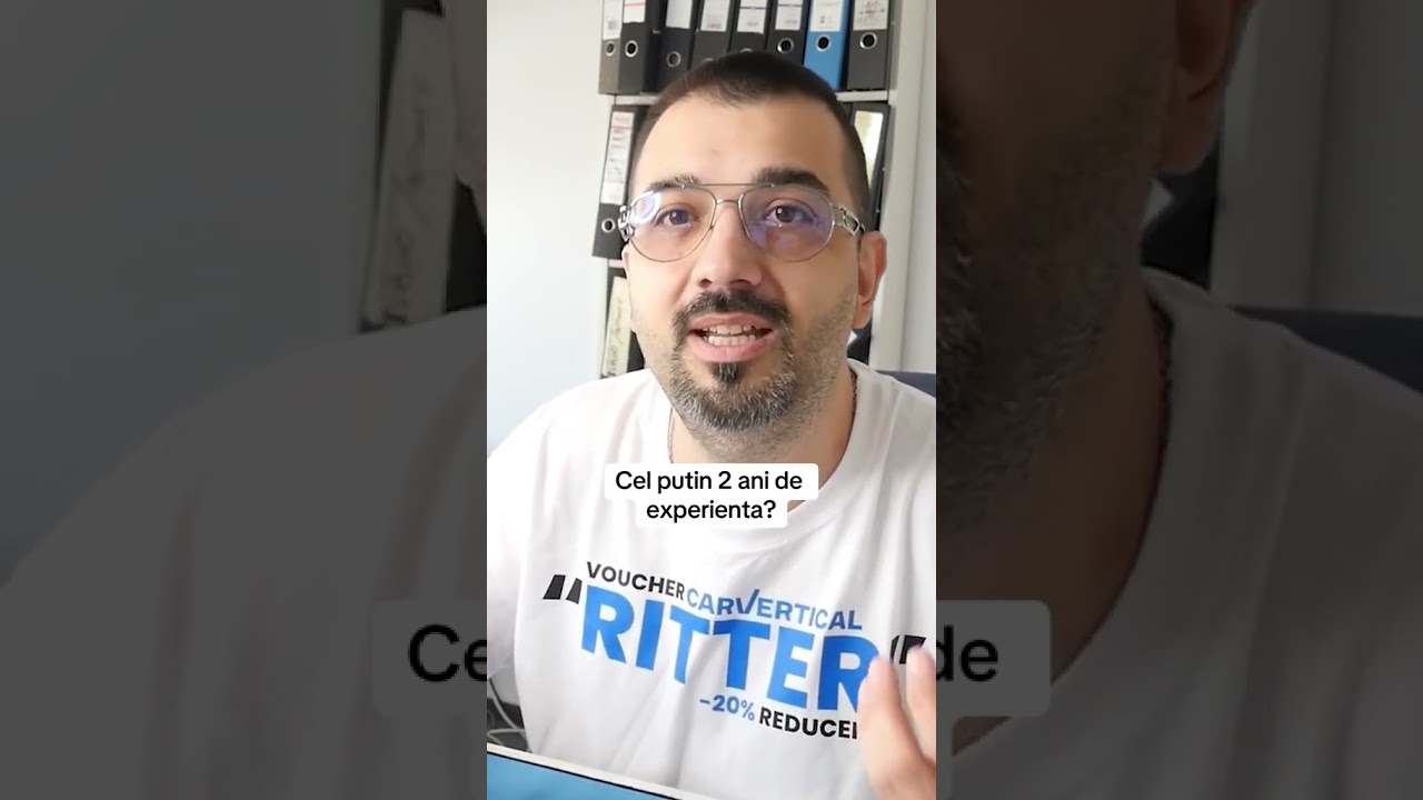 Cel putin 2 ani de experienta?!