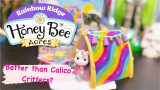 Honey Bee Acres Rainbow Ridge unboxing and review! Are they better than Calico Critters?