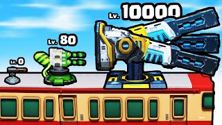 Can I upgrade THE STRONGEST TRAIN TURRET? - Train Defense: Zombie Survival