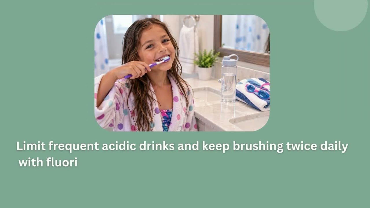 ⁣Pool Chlorine and Kids’ Teeth