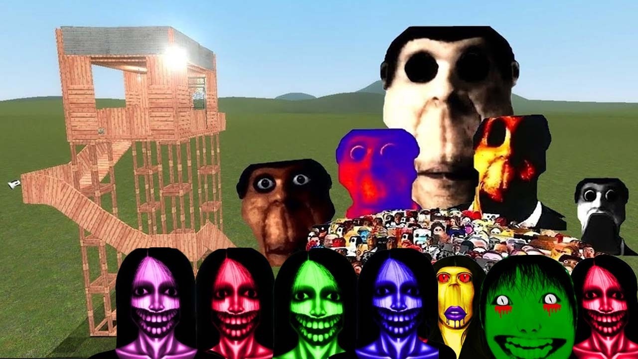 Obunga Family Nextbot Vs Towers In Garry's Mod!