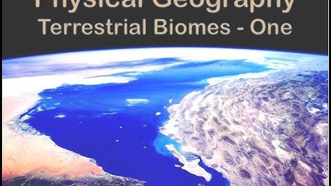 Video Lecture on Terrestrial Biomes Part One