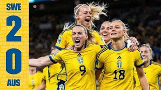 Sweden Vs Australia 2-0 | Women’s World Cup 2023