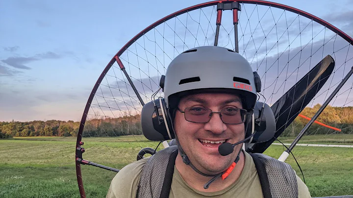 First Paramotor Flight at home farm.