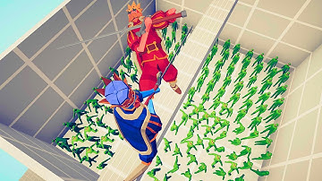 NARROW BRIDGE OVER ZOMBIE PIT FIGHTS | TABS Totally Accurate Battle Simulator