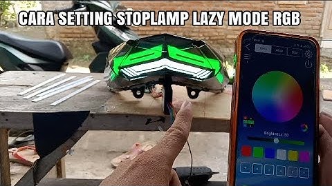 cara setting stoplamp lazy model RGB menggunakan modul DMX ‼️