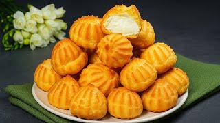 картинка: Все ищут этот знаменитый рецепт! Хрустящие кремовые пирожные! Вы будете в восторге!