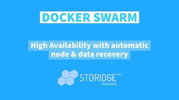 Storidge Docker Swarm Tutorial - High Availability with Automatic Node & Data Recovery Demo