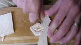 My Chip Carving - 123, Chip carving a simple cross My Chip Carving - 123, Chip carving a simple cross. Step-by-step demonstration to chip carve this simple cross pattern and base.