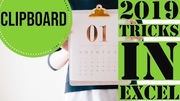 Clipboard In excel Tricks 2019