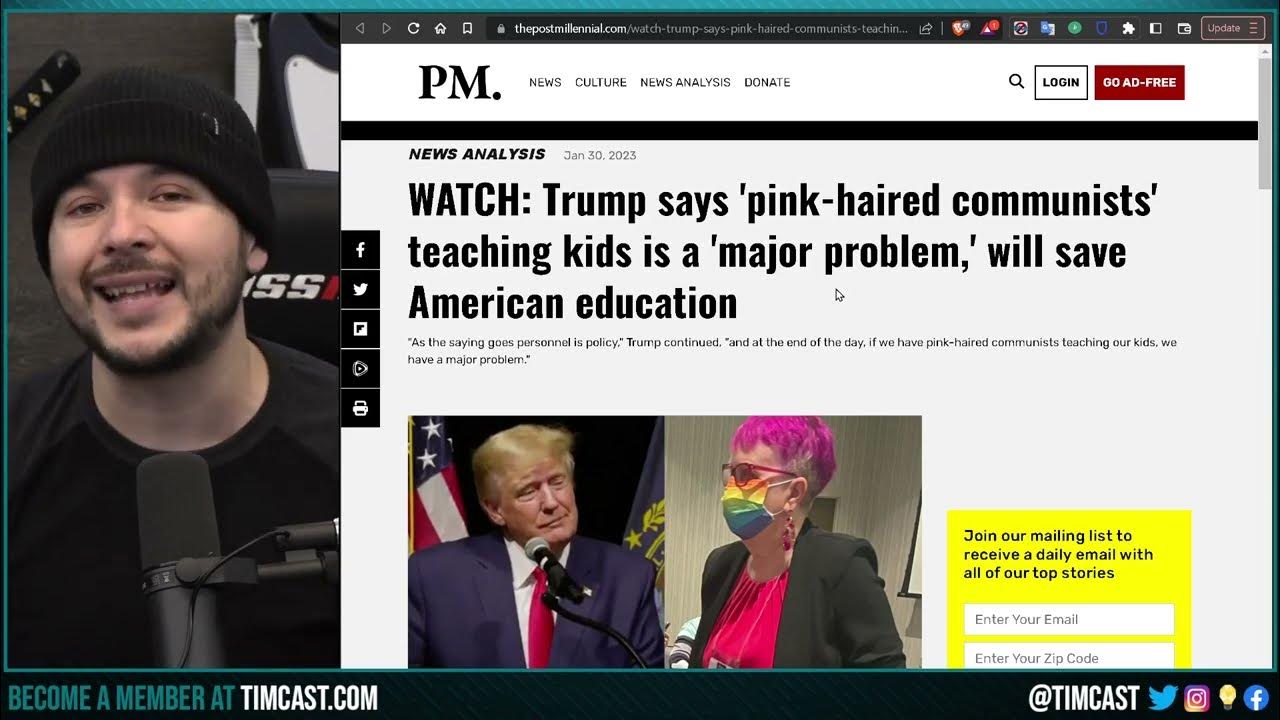 Trump Warns PINK HAIRED COMMIES Are A Threat To Kids In Schools, Vows To FIRE THEM