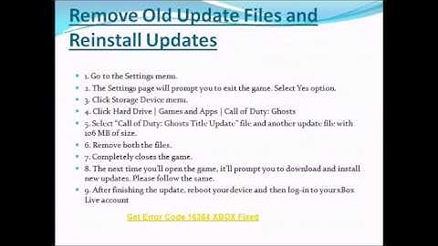 Get Error Code 16384 XBOX Fixed