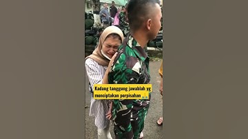 Tangisan 😓😭Istri Melepas Suami demi Tugas Negara #shorts #TNI #momen #trending