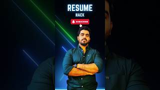 Resume hack | Jobs and business all is well with AI #youtubeshorts #shorts #money#hacks #career #ai
