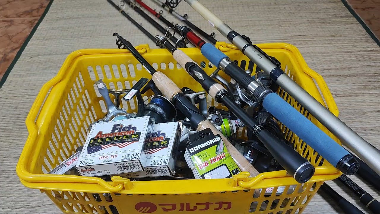 VD 1647:Xả Lô Máy Câu Bãi Nhật Mới🔥Cần Rút Mini Carbon #Shimano 2m1🔥Cần Câu Biển #Daiwa cứng 120🔥