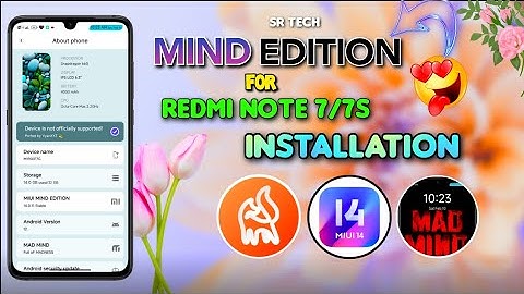 Mind Edition On Redmi Note 7/7s 🔥 Installation Process 😍 Miui 14 🥰 Android 12 ❤️