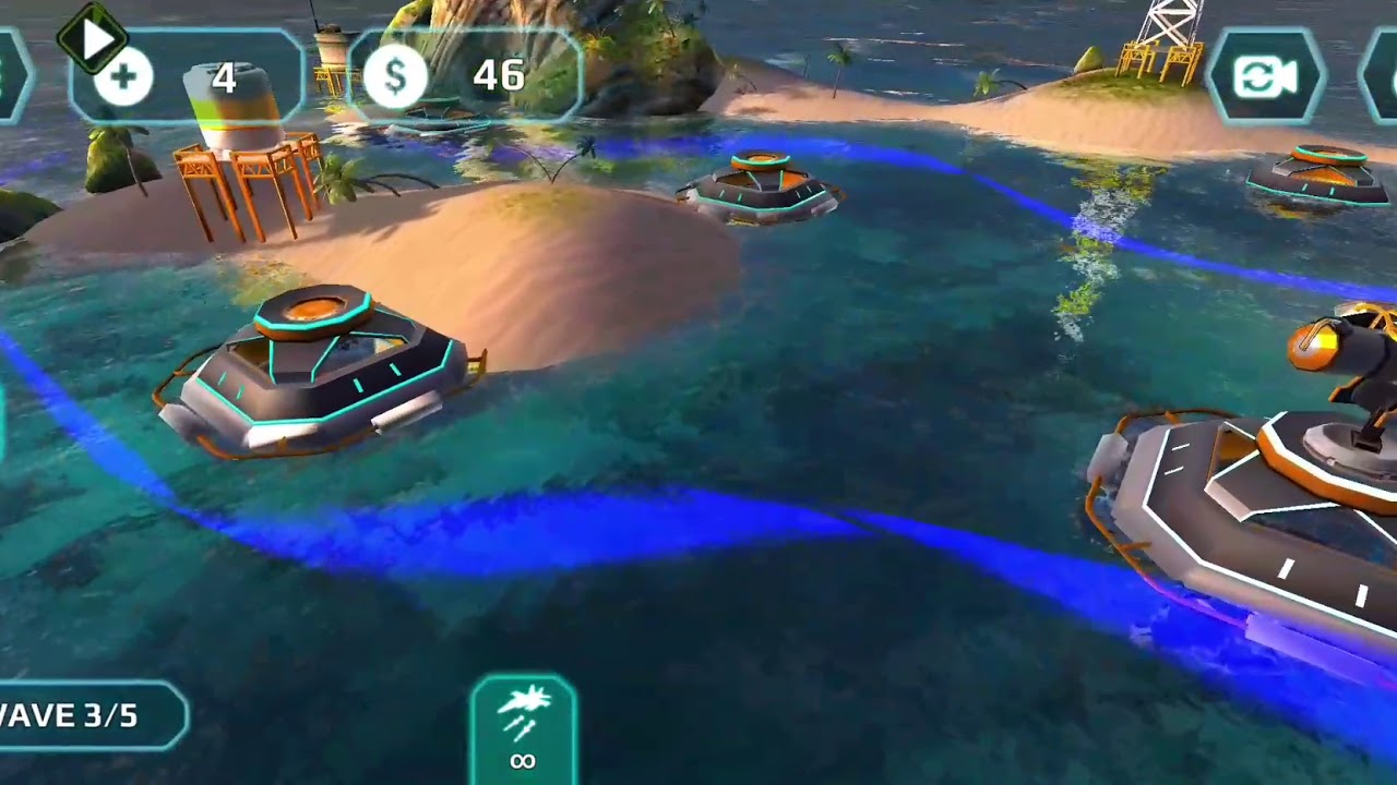 Naval Storm TD - GAMEPLAY Android [HD]