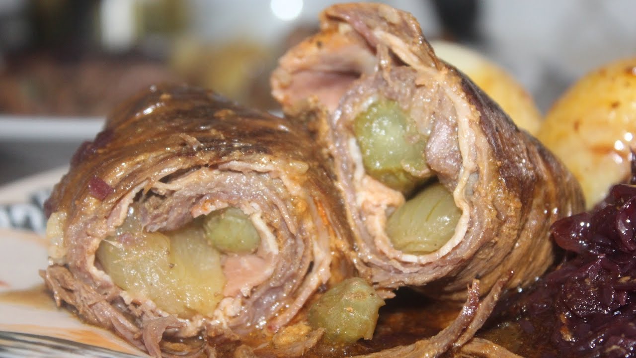 Rinderroulade mit deftiger brauner Soße - YouTube