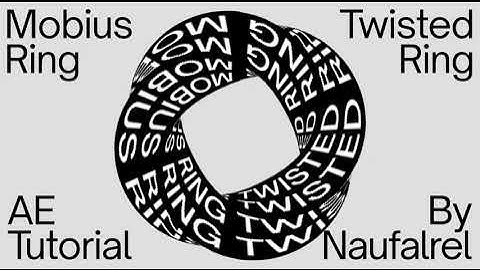 After Effects 3D Twisted Mobius Ring Kinetic Typography Tutorial | No Plugin