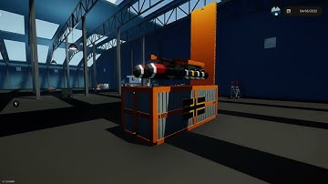 BAR-42 GPS missile container remote controlled launch test (Stormworks)