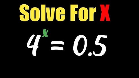 Nice Olympiad exponential Problem || Solve For X 4^x=0.5