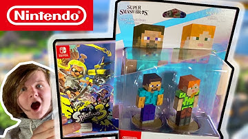 STEVE & ALEX Amiibo & Splatoon 3 Unboxing!