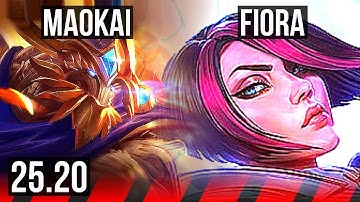 MAOKAI vs FIORA (TOP) | KR Diamond | 25.20