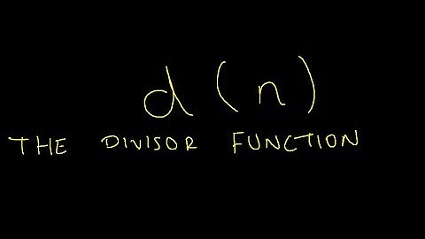 The Distribution of Primes #3 - The Divisor Function, d(n)