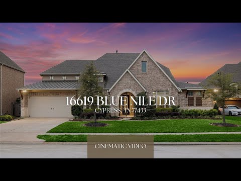 16619 Blue Nile Dr, Cypress, TX home video tour