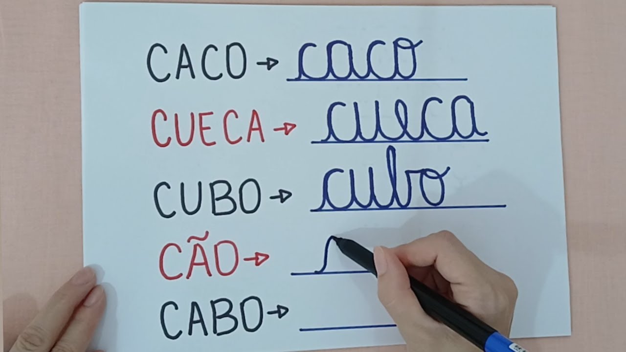 Vamos Aprender Letra Cursiva 12ª Aula - Lendo e Escrevendo Palavras ...