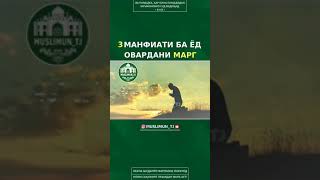 3 манфиати ба ед овардани марг бехтарин суханхо дар бораи марг..