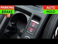 How to use Electronic Handbrake Switch in your Car - Electronic Parking Brake Function and Auto Hold