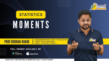 Moments | Statistics | Engineering Maths 3 | #sppu | Rounak Sir | Aalsi Engineer | #1 M3