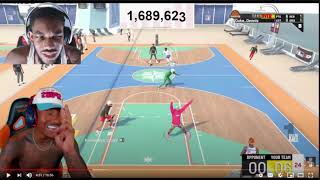 Duke Dennis \& Kai Cenat Plays Nba 2k22 First Time Together Reaction