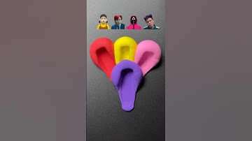 Guess the mixed color of Squid game2 #satisfying #oddlysatisfying #colormixing