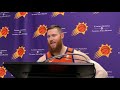 Aron Baynes postgame first NBA player with 37/16 with 9 threes and 2 blocks