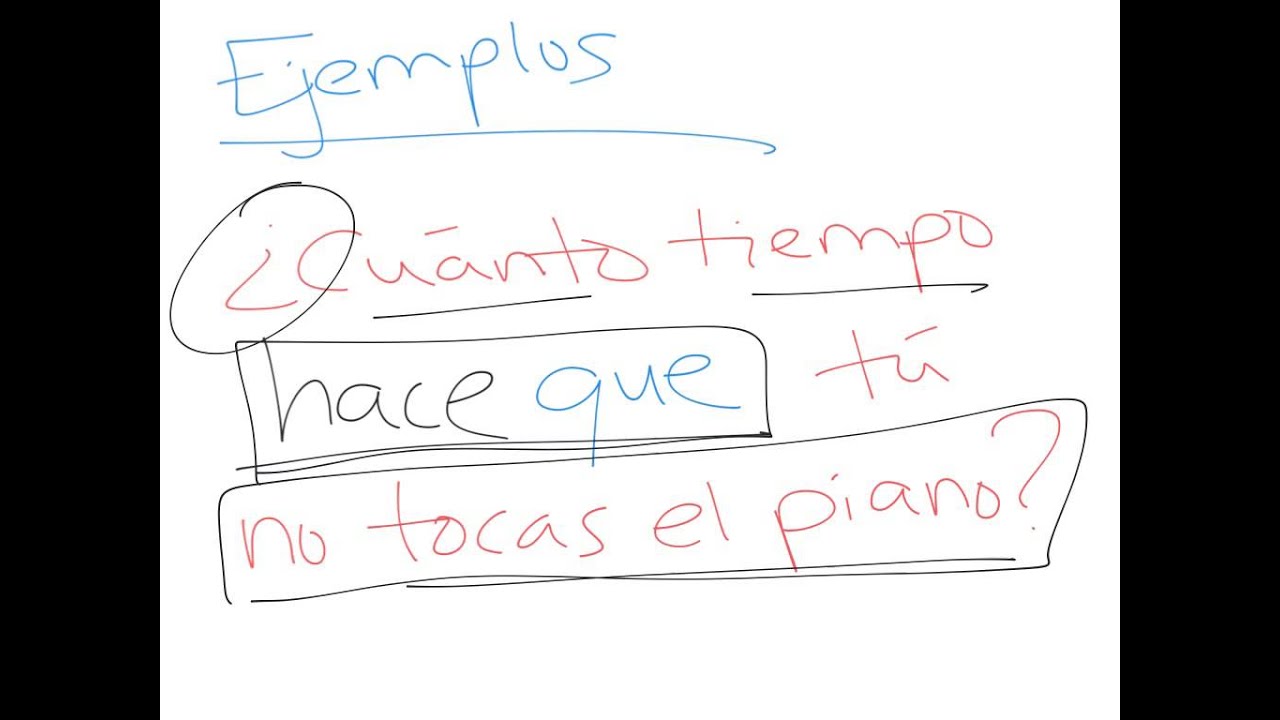 Hace Time Expressions In The Present YouTube