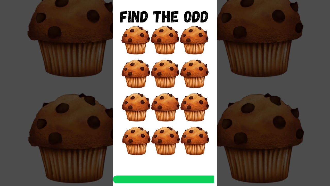 🧁 Spot the Odd Muffin! Can You See It? | Quick Eye Test!