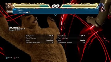 Kuma movelist with frame data