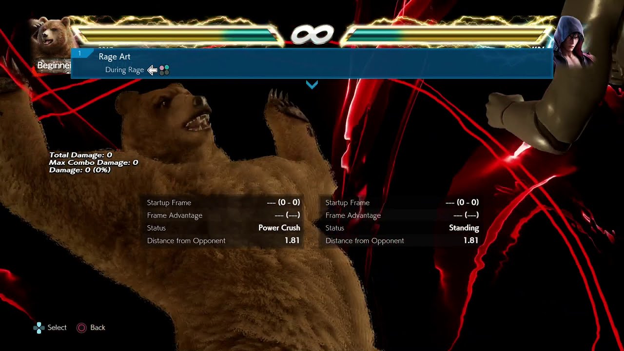 Kuma movelist with frame data YouTube