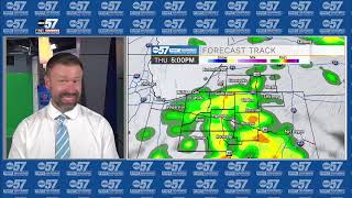 Rainy and milder weather ahead