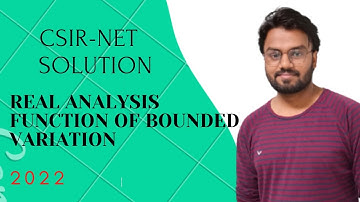 CSIR-NET 2022 || Real analysis || Function of Bounded Variation